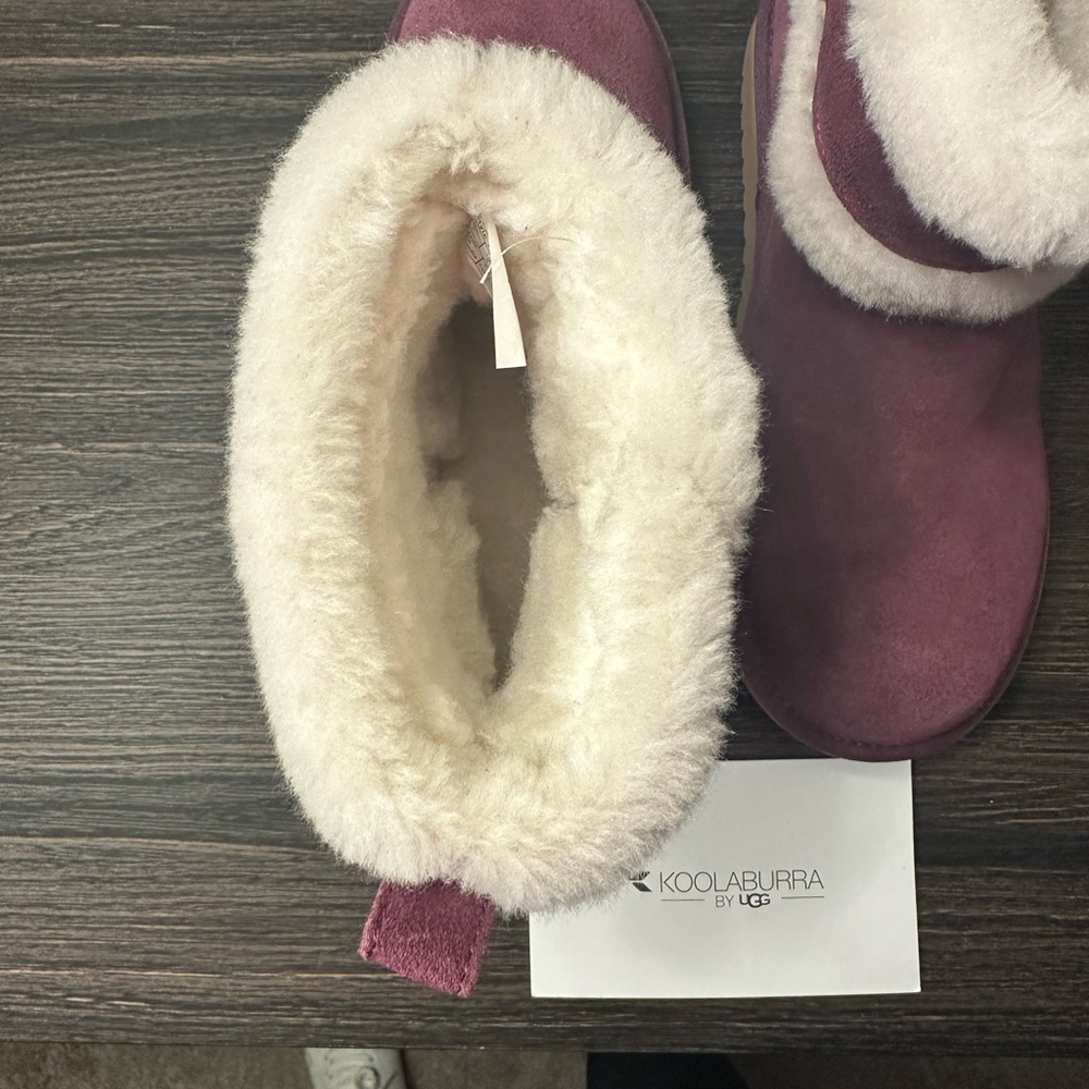 Koolaburra by UGG Barlee suede Ankle Boot Plum Purple size Women 7 - Picture 8 of 13